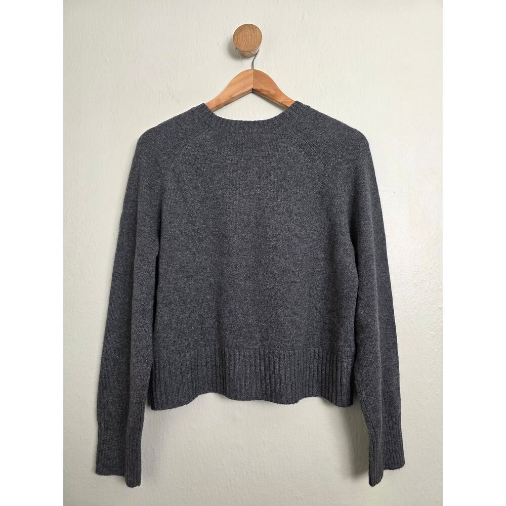 Everlane Boxy Crewneck Cashmere Sweater Charcoal Gray NWT Small Knit - Picture 11 of 13